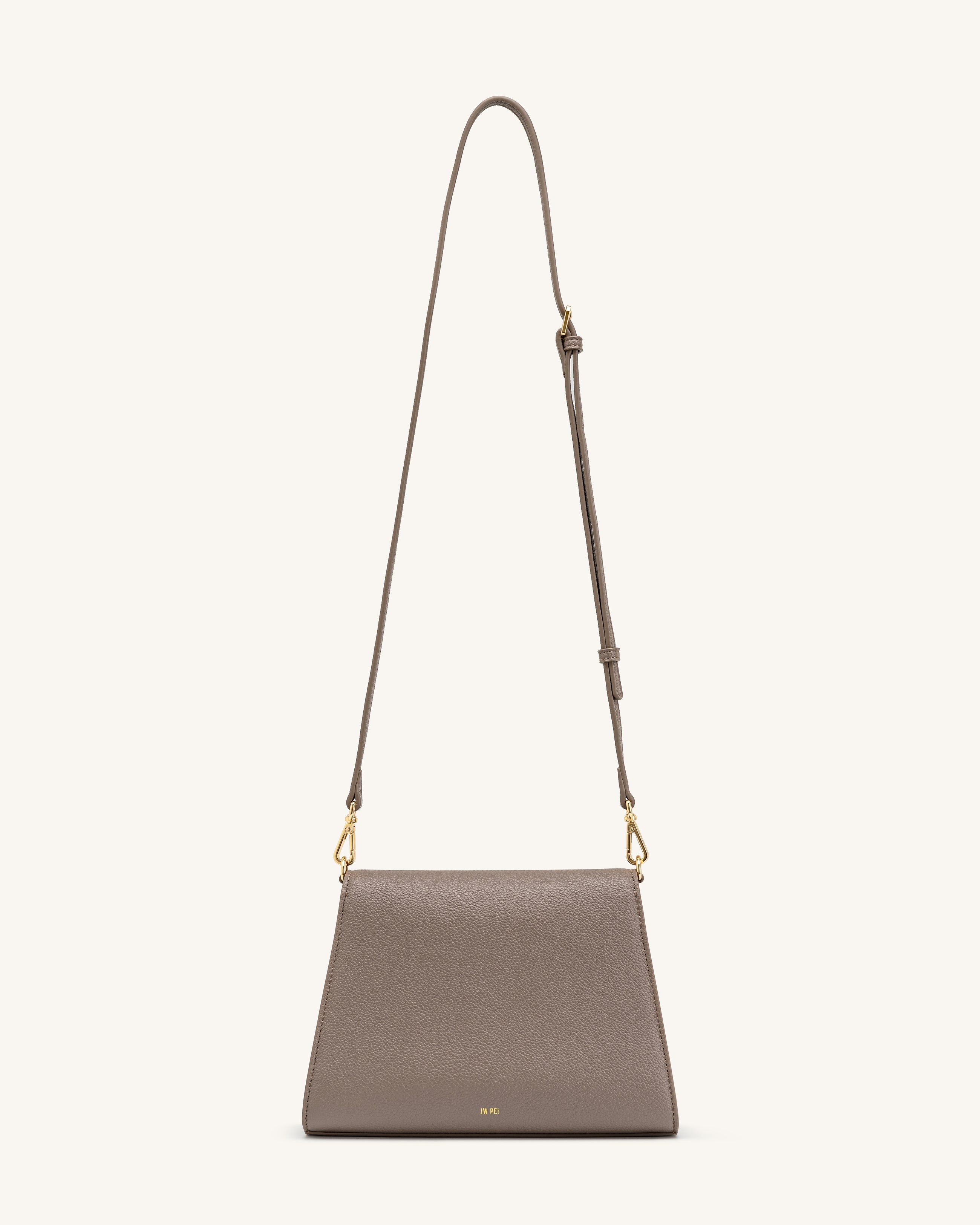 Piper Pebbled Crossbody Bag - Taupe