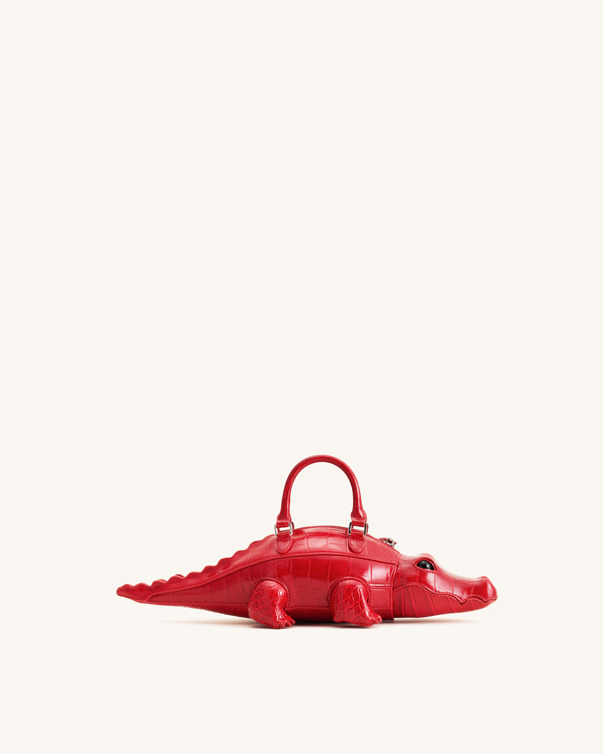 Jayden Crocodile Novelty Handbag - Red