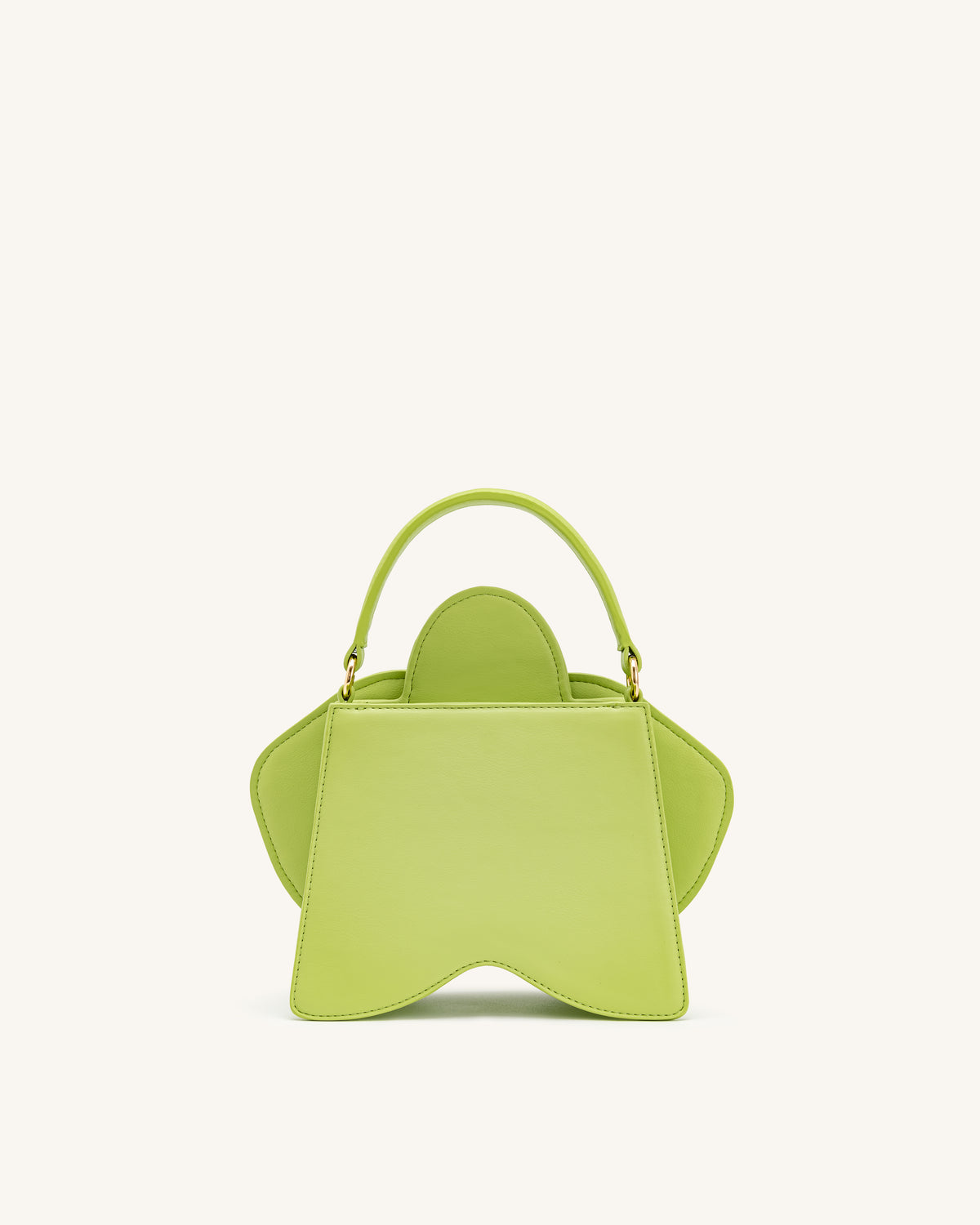 Flora Orchid Shaped Top Handle Bag - Light Green