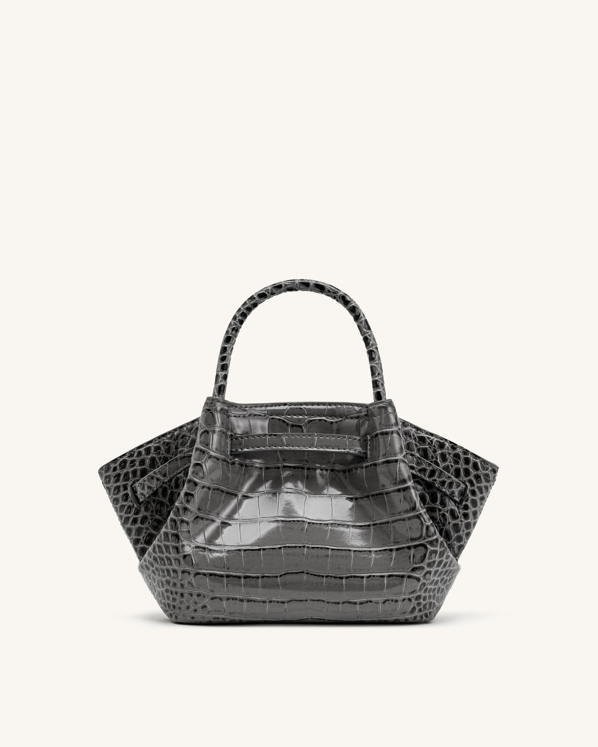 Hana Mini Tote Bag - Grey Croc