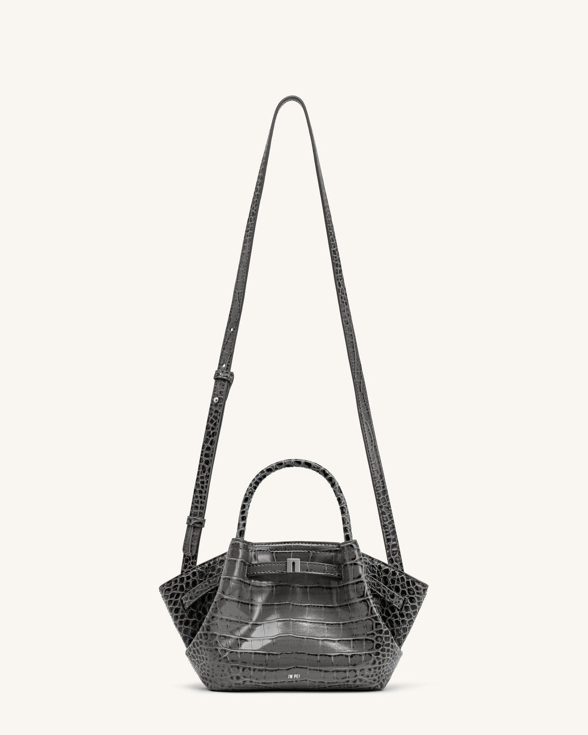 Hana Mini Tote Bag - Grey Croc