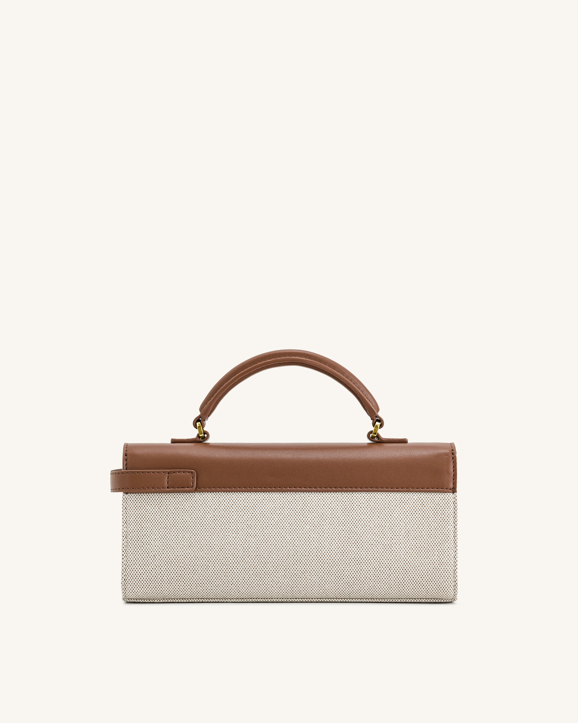 Keyla Top Handbag - Brown Canvas