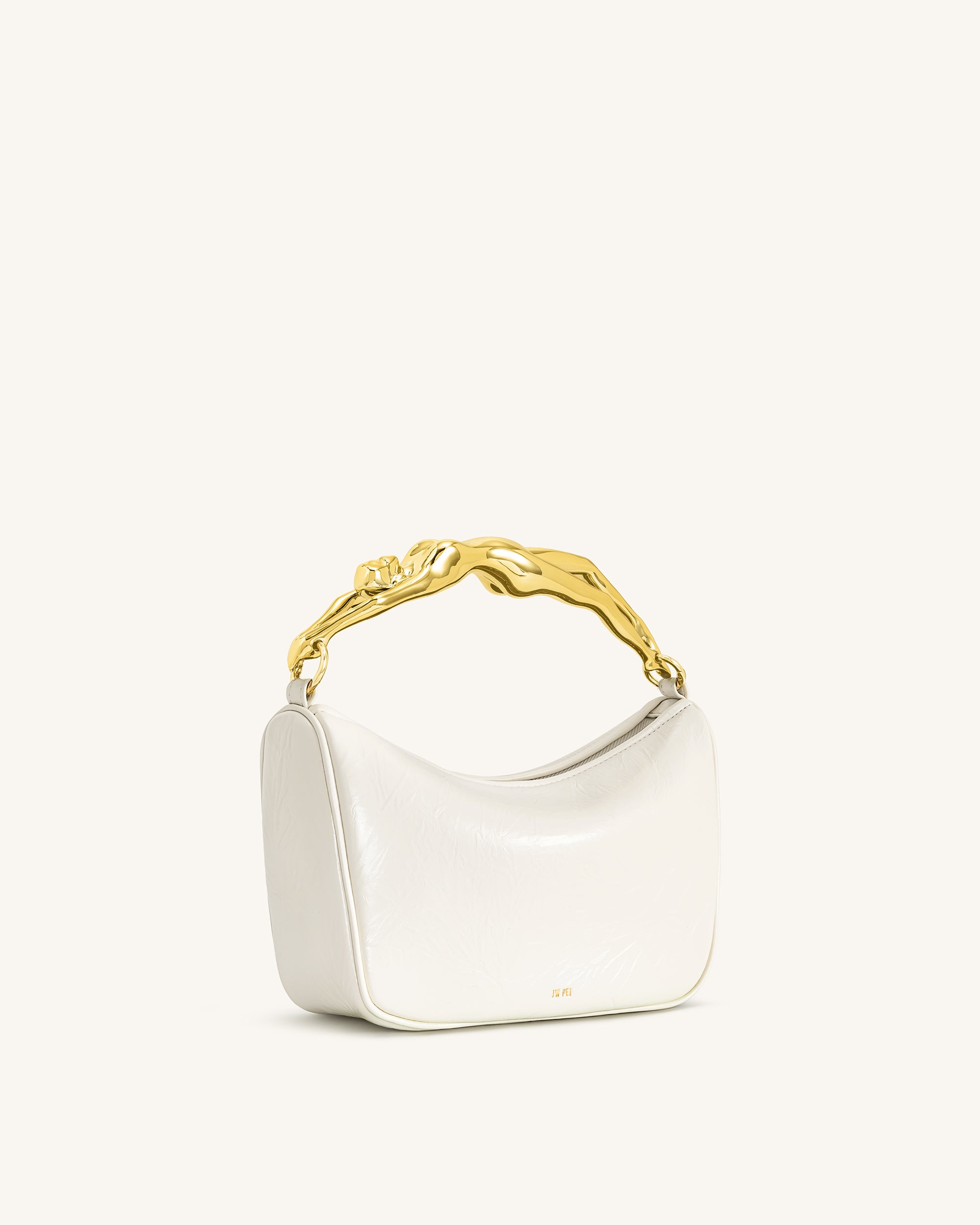 Jenny Human-shaped Handle Handbag - White