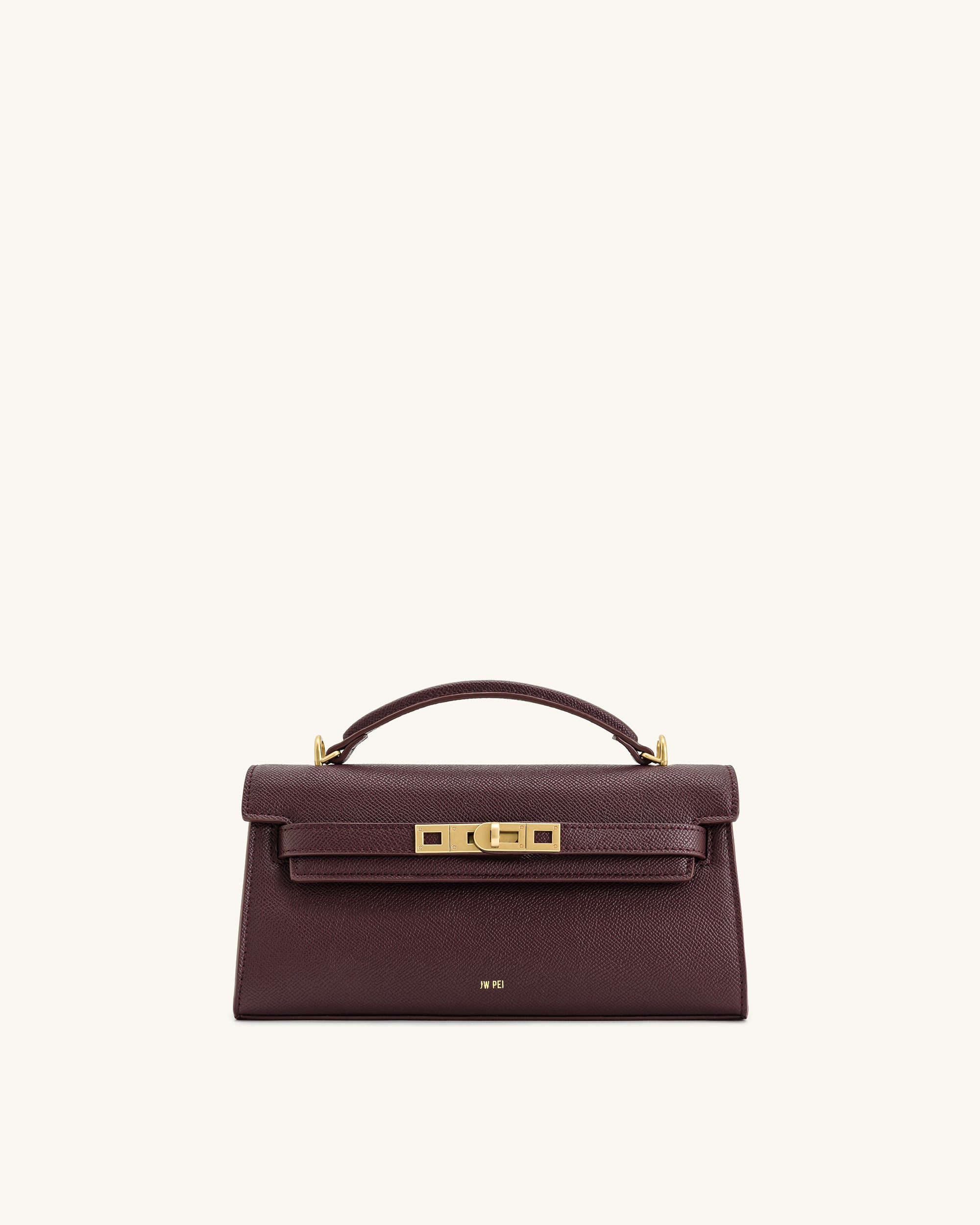 Noor Top Handle Bag - Deep Burgundy