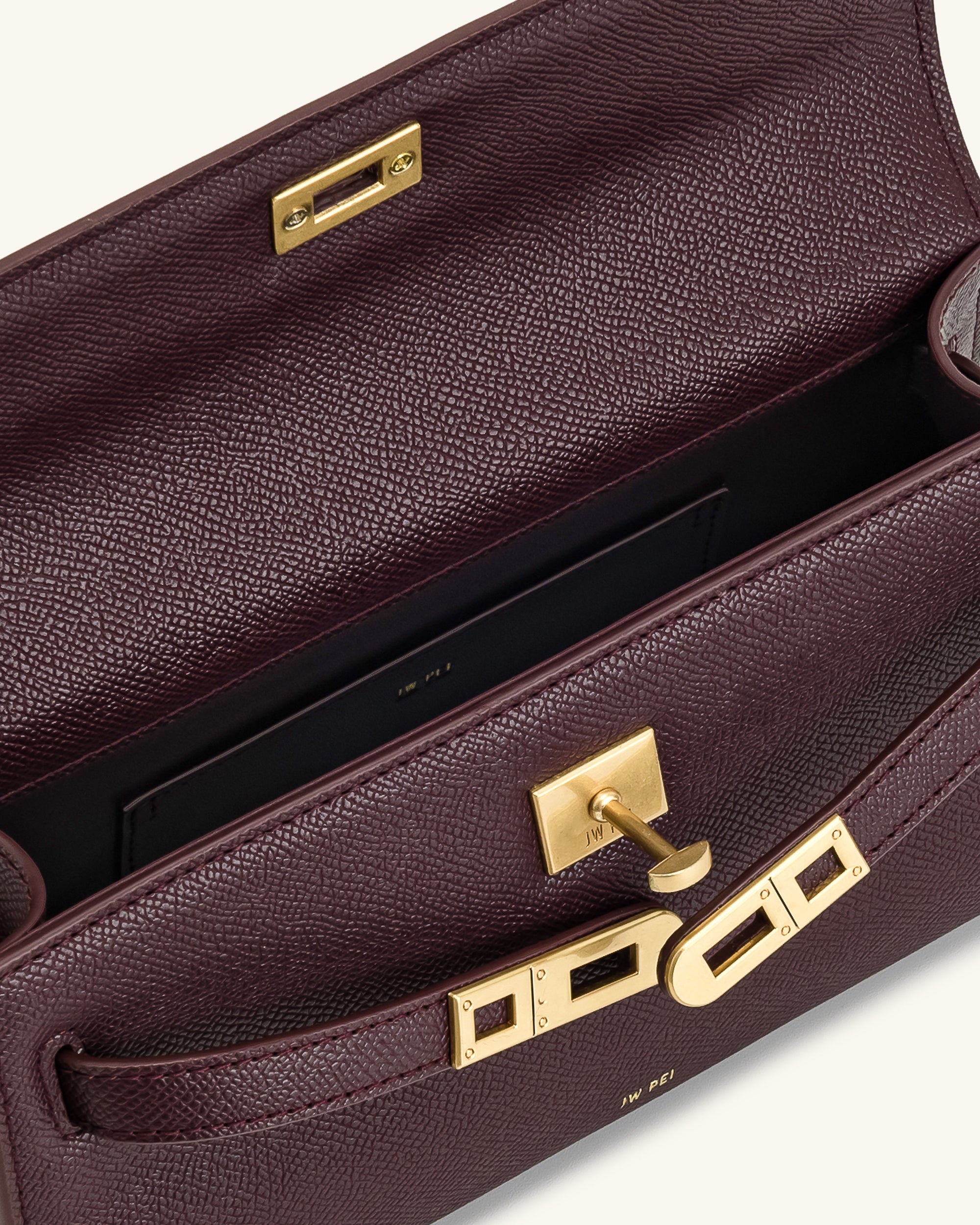 Noor Top Handle Bag - Deep Burgundy