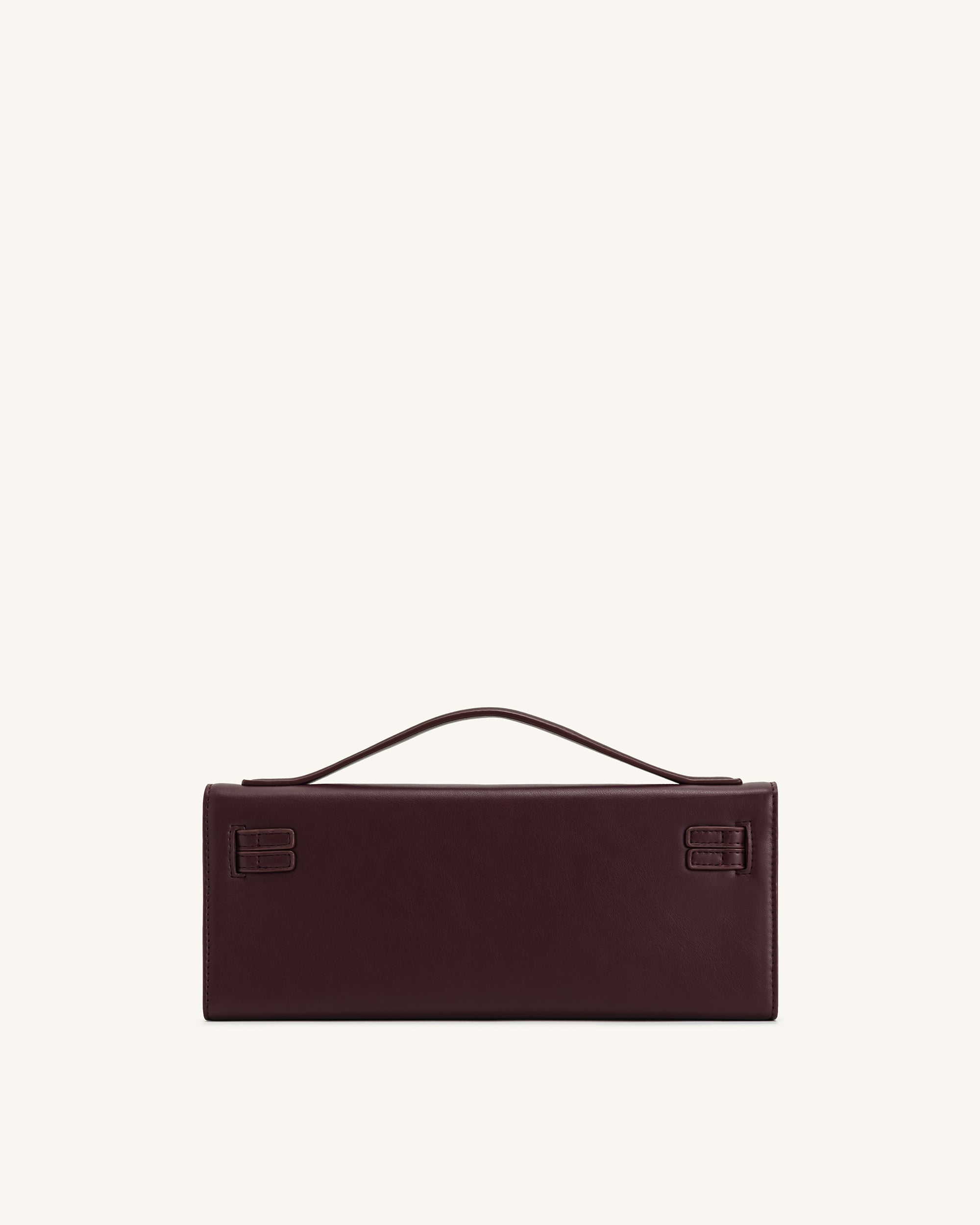 Bria Structured Top Handle Bag - Deep Burgundy