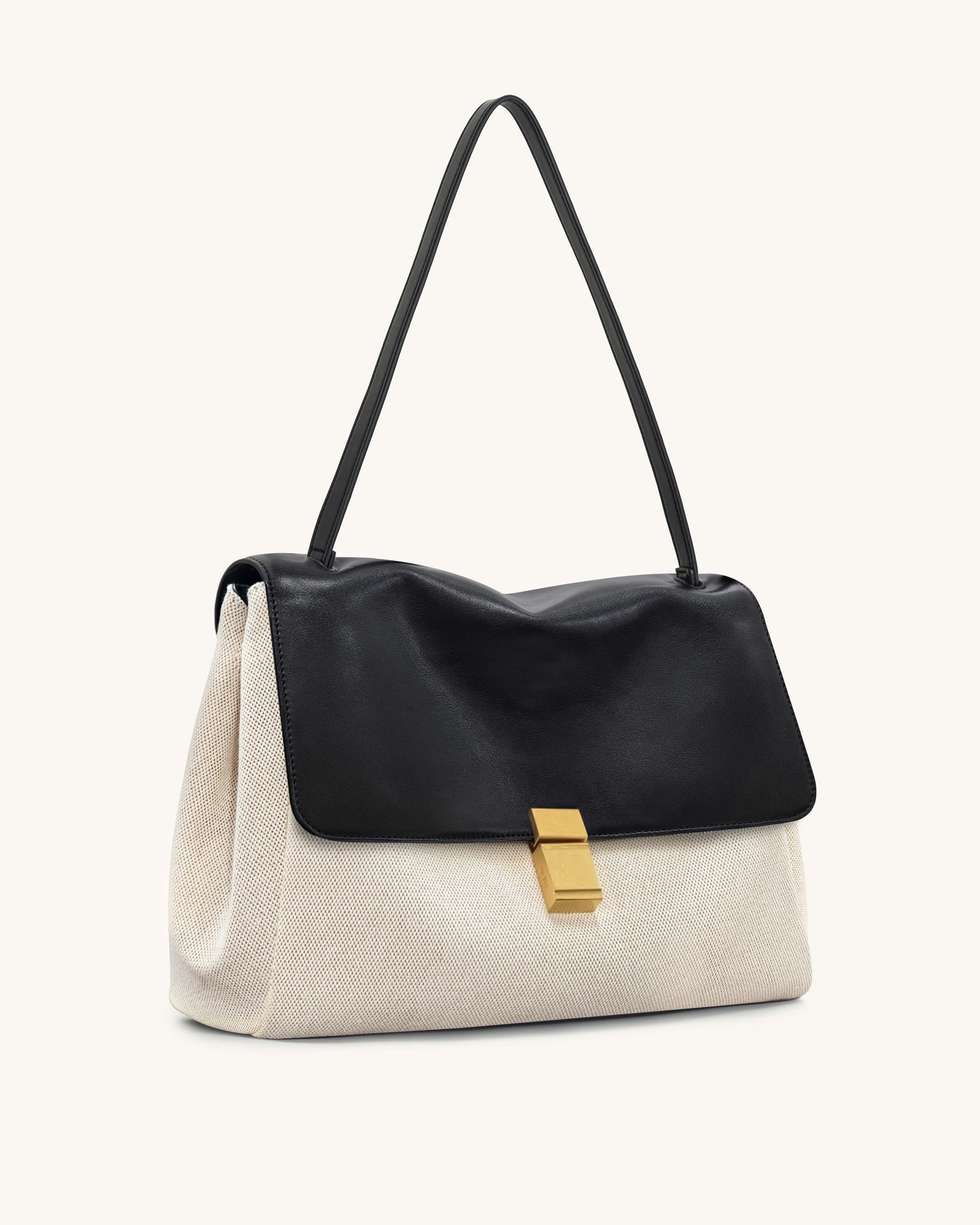 Hilary Shoulder Bag - Black Canvas