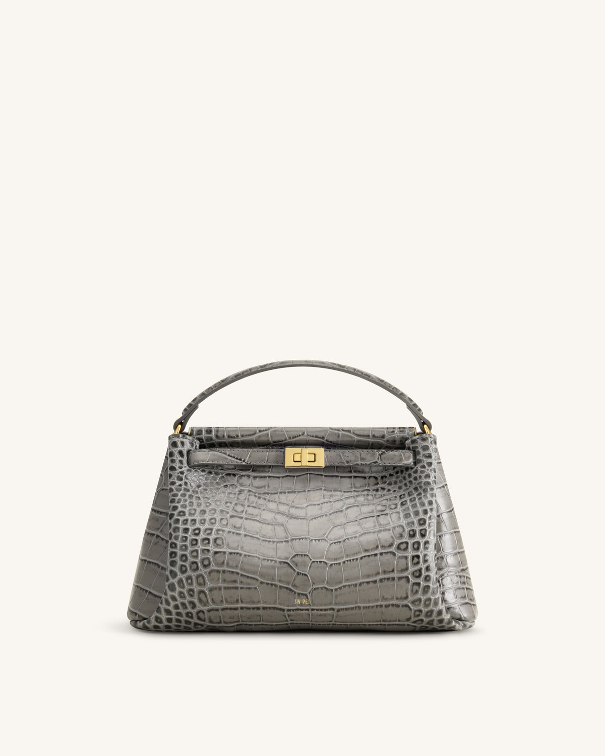 Carmen Top Handle Bag - Grey Croc