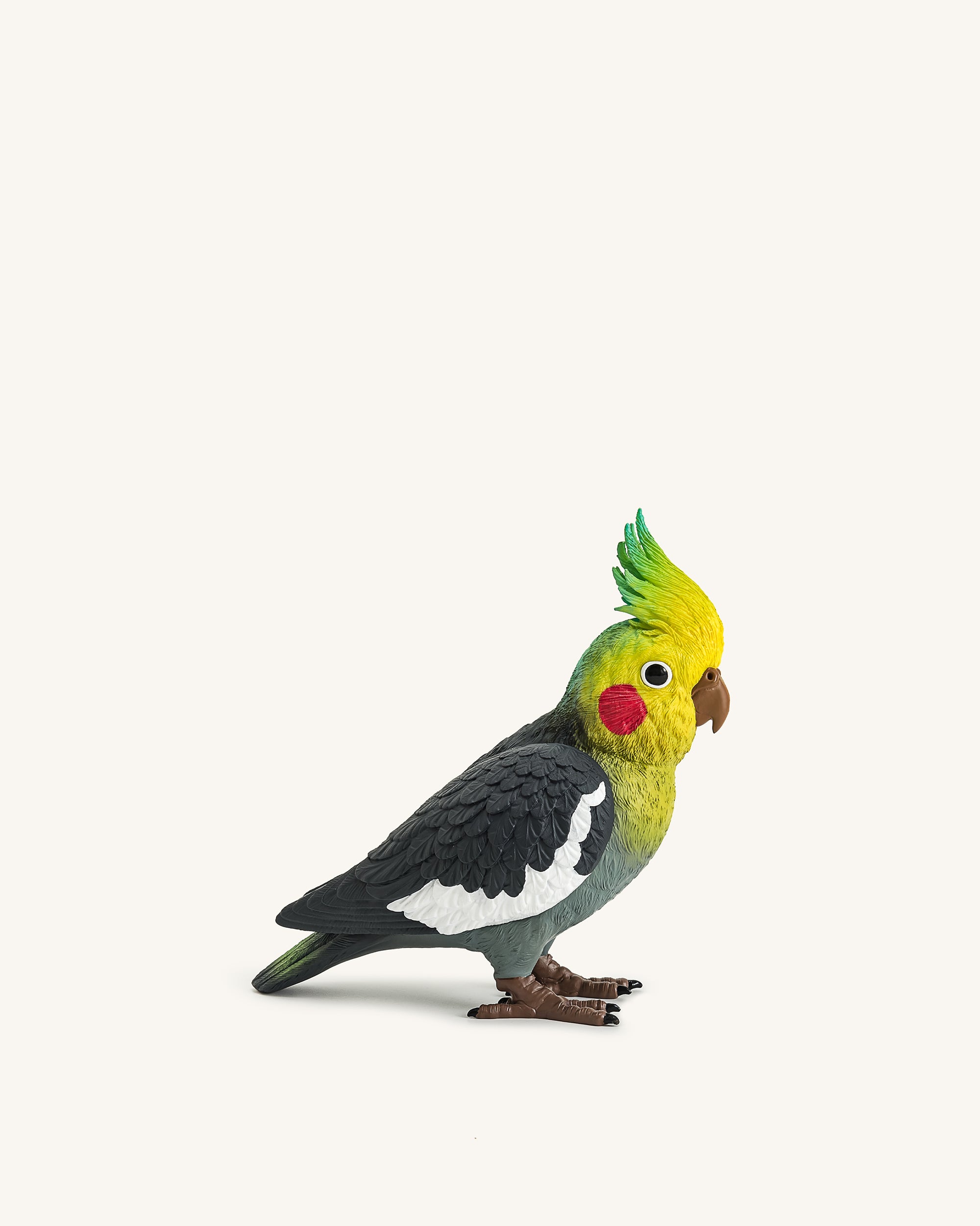 Gray Cockatiel Clutch Bag - Multicolor