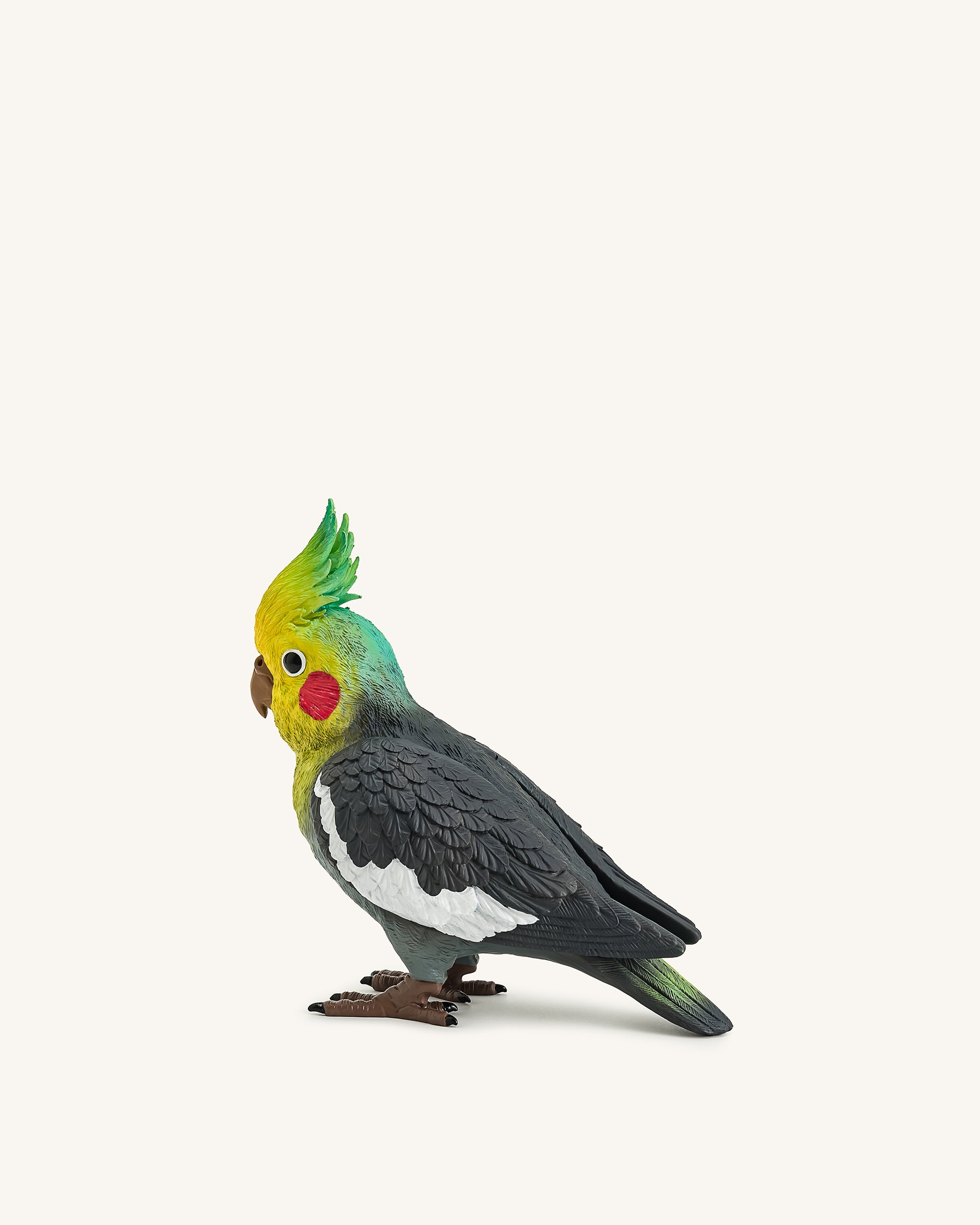 Gray Cockatiel Clutch Bag - Multicolor