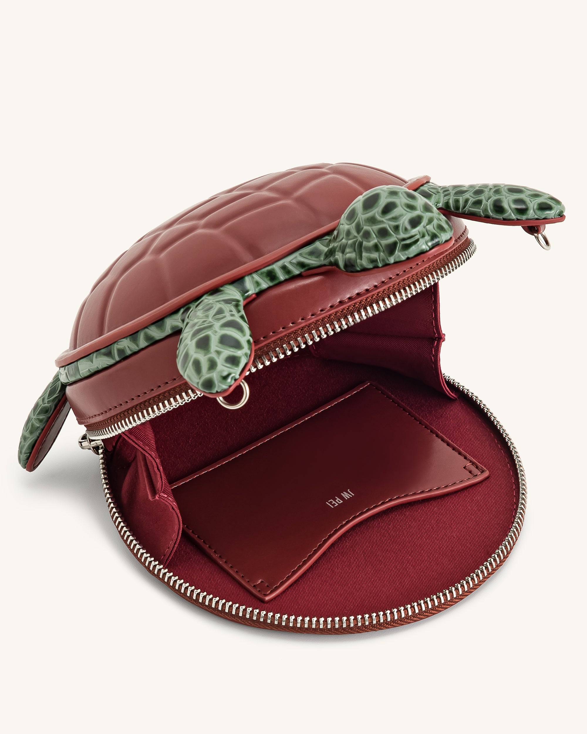 Ava Turtle Shape Handbag - Brown