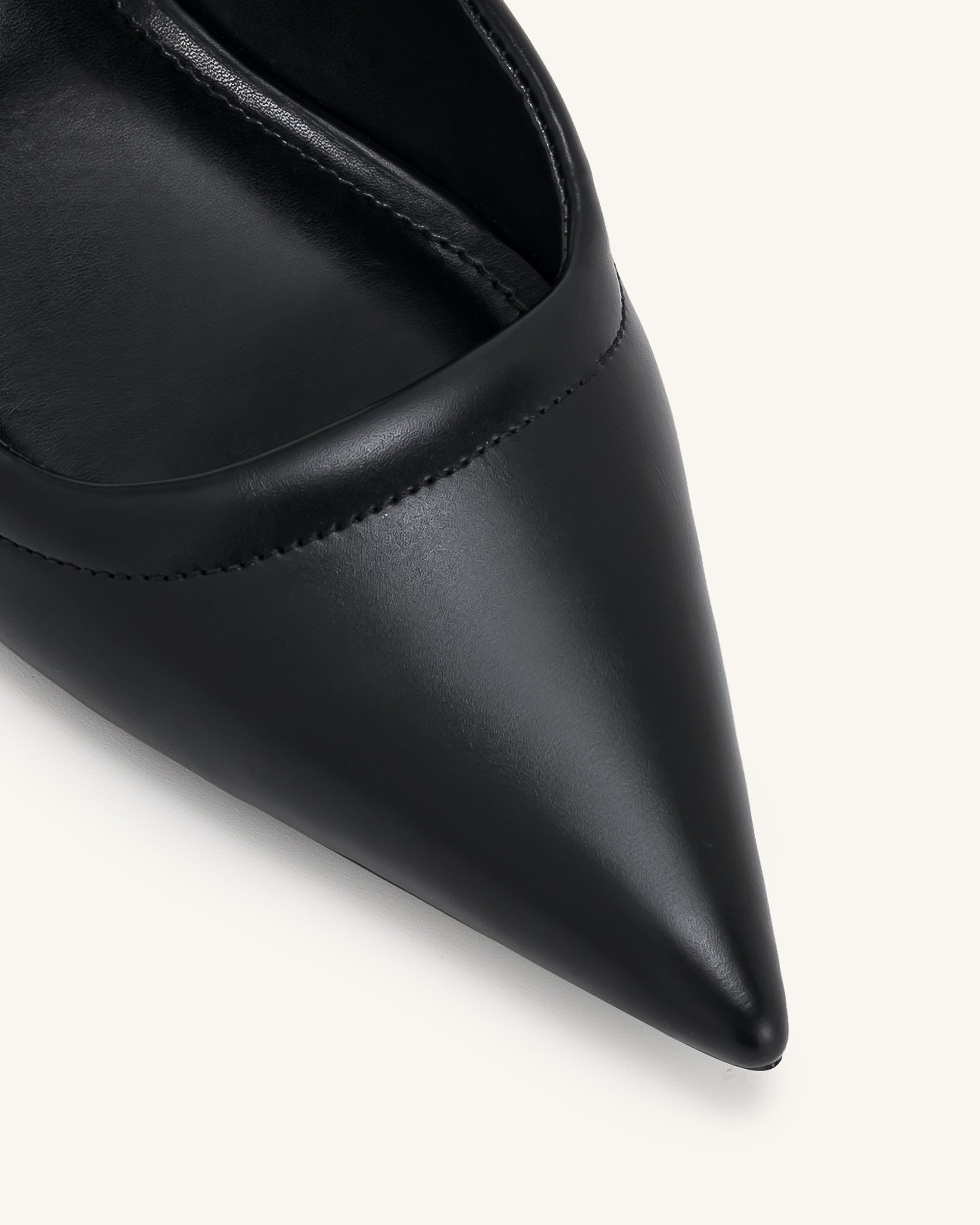 Helena Pierced Mules - Black