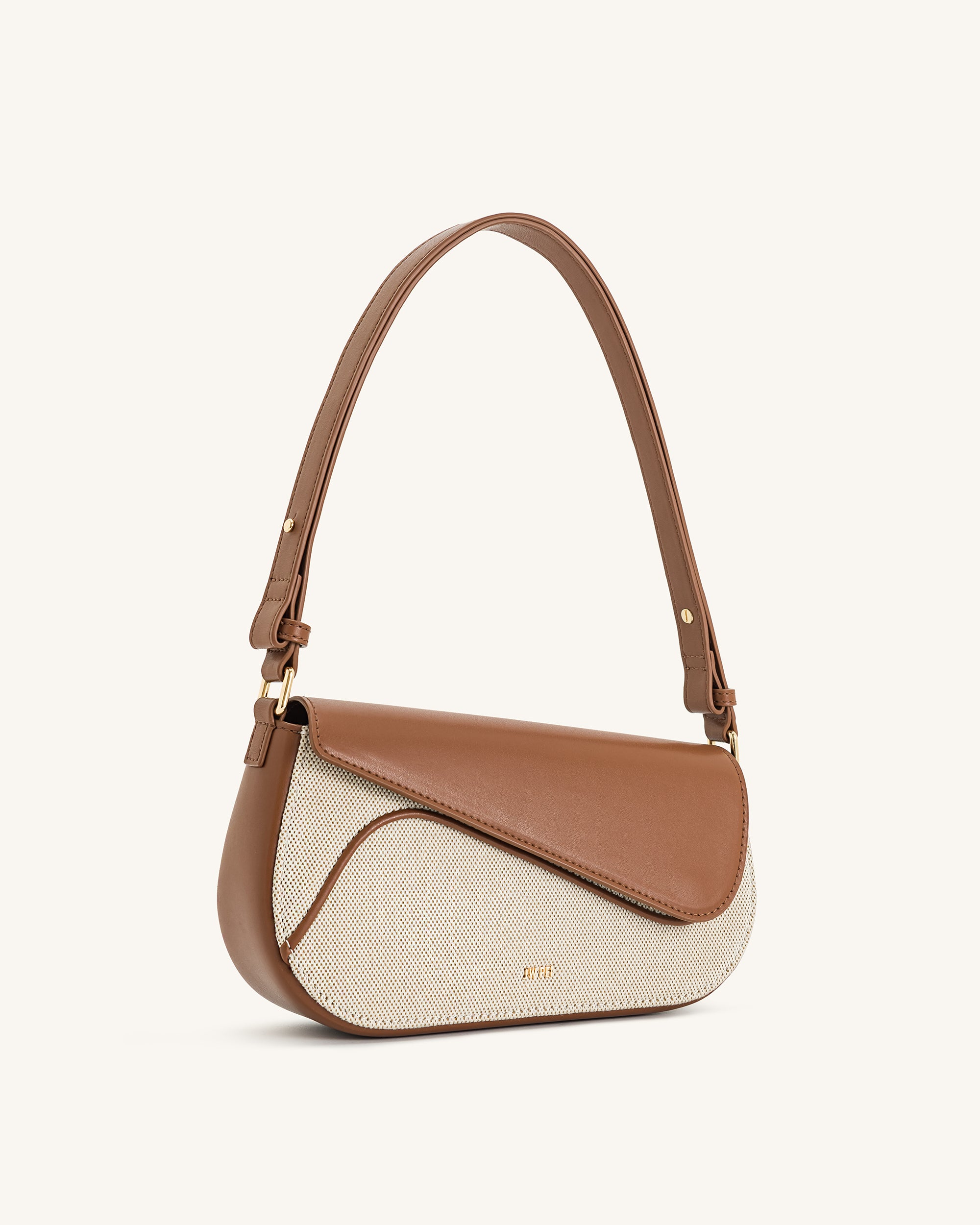 Addisyn Shoulder Bag - Brown Canvas