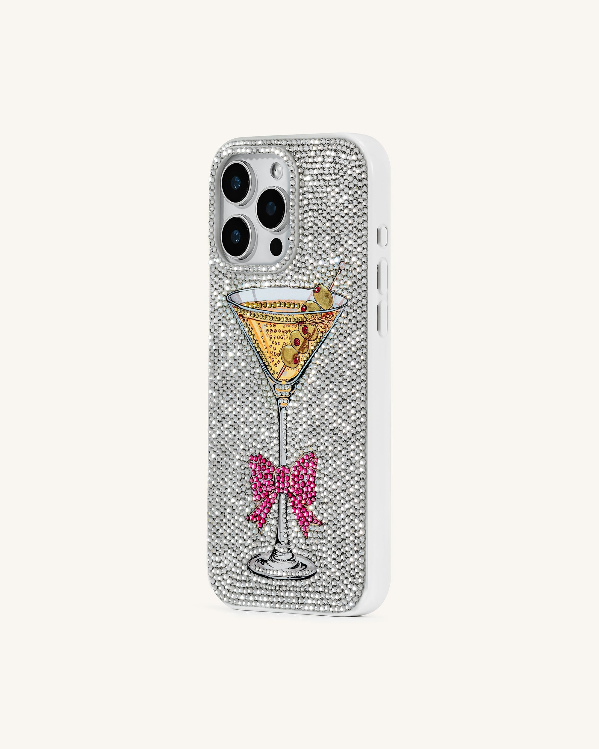 Sparkling Martini Phone Case - Multicolor White