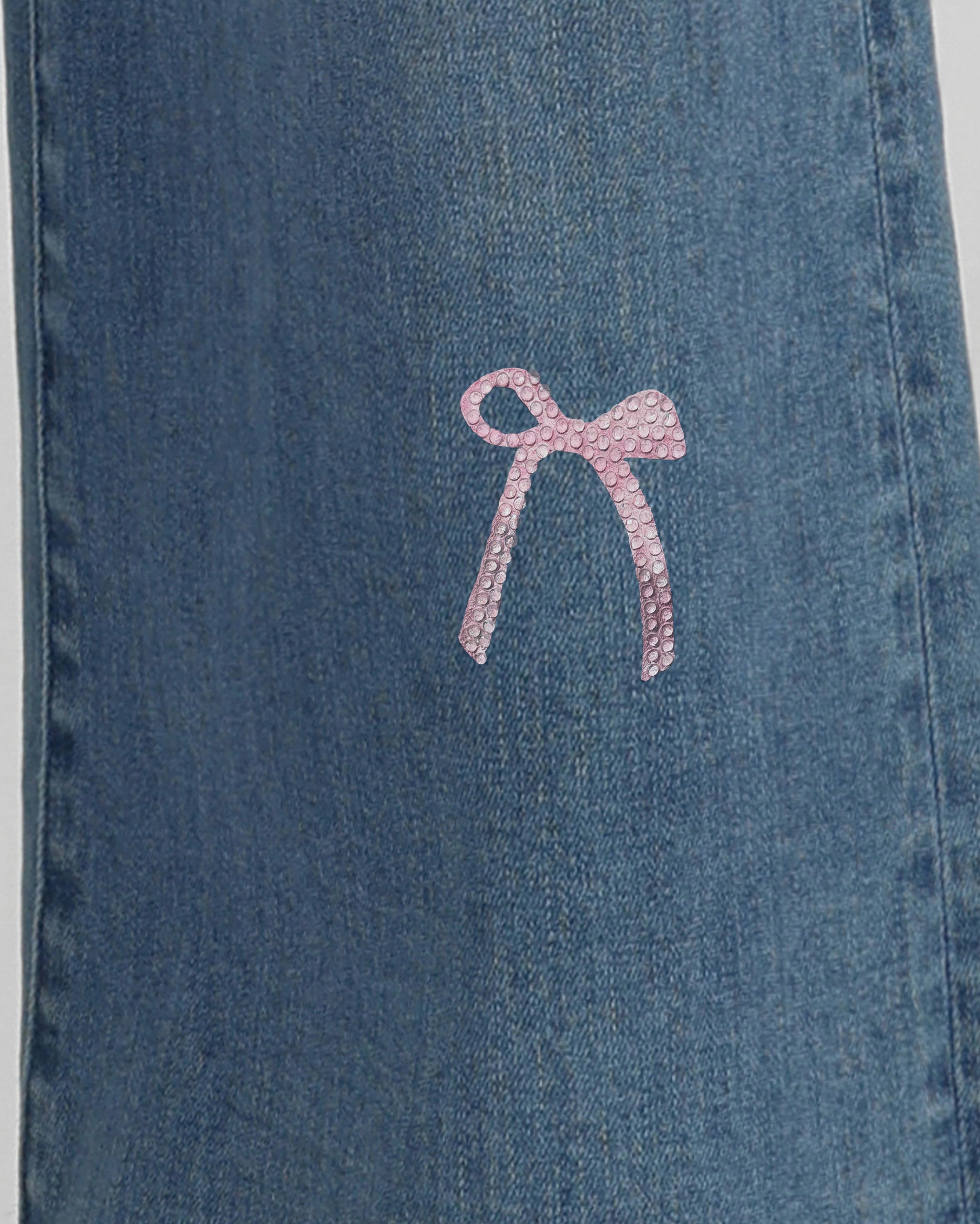 The Daydreamer Pastel Bow-Knot Jeans - Dancing in The Moonlight