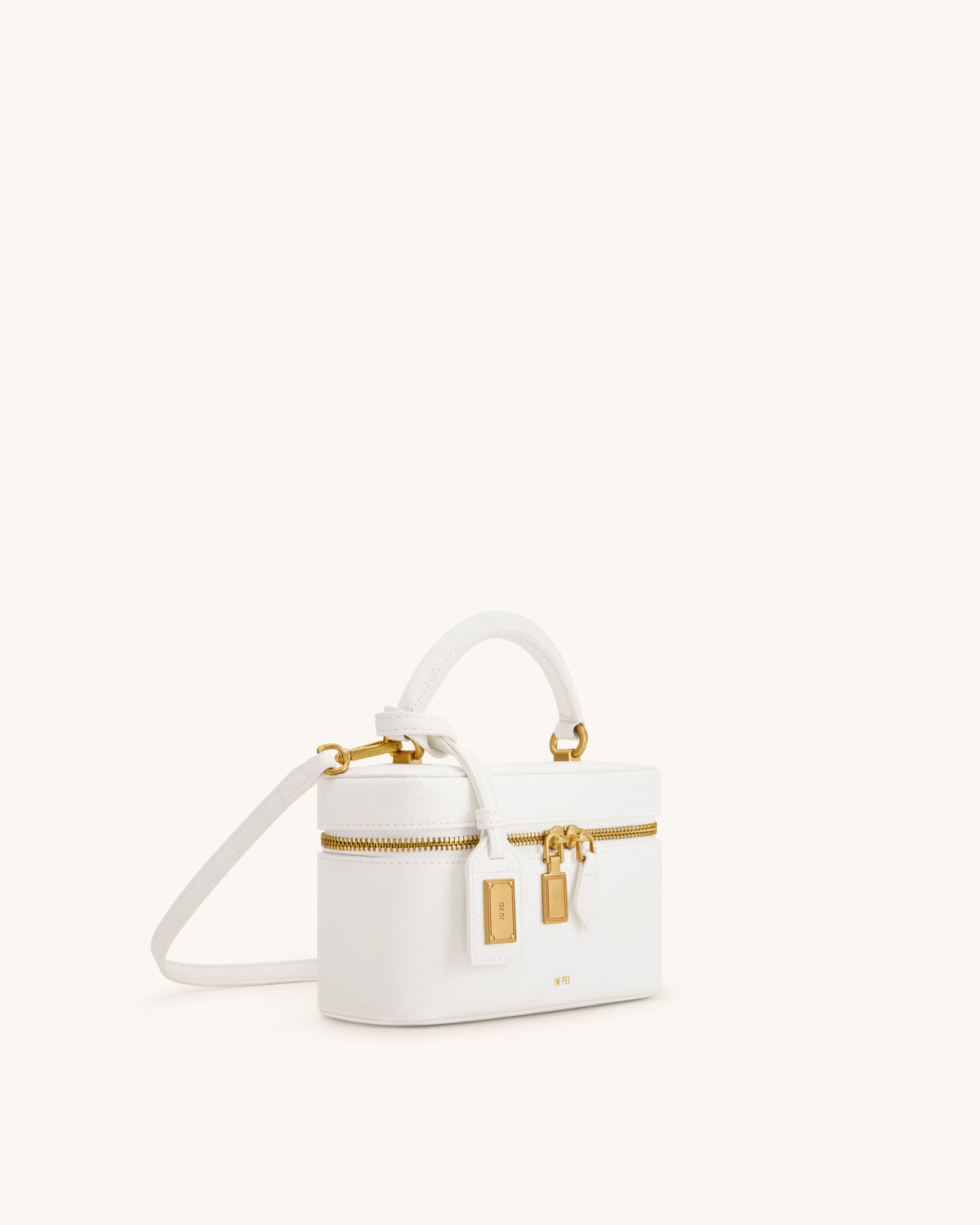 Cleo Box Shape Top Handle Bag - Off-white