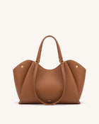 Virelia Double Handle Tote Bag - Cognac