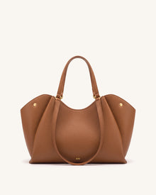 Virelia Double Handle Tote Bag - Cognac