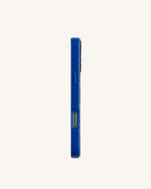 Ocean Shell Artificial Crystal Phone Case - Blue