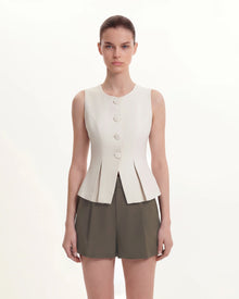 Structured Seam Round - Beige