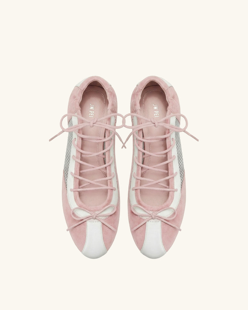 Mila Sporty Ballet Sneakers - Pink