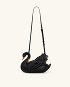 Alani Swan Shaped Crossbody Bag - Black