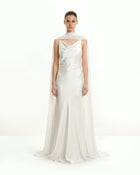 Tulle Cape Shawl - White