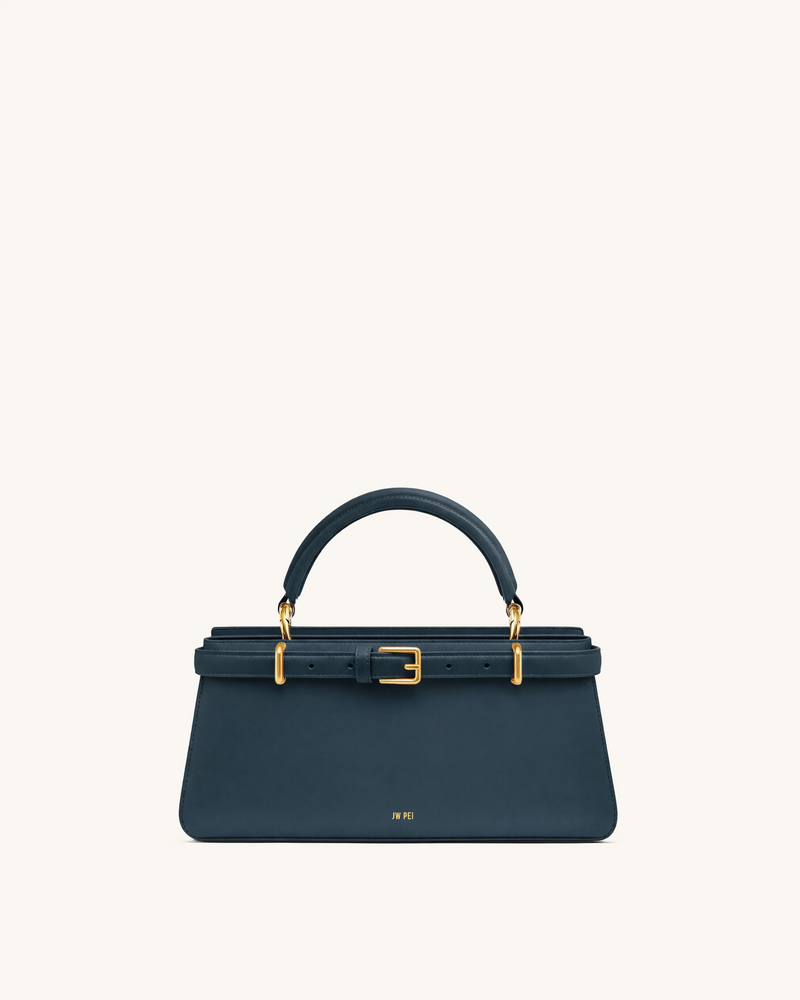 Elena Classic Top Handle Bag - Navy