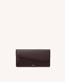 Seren Flap Long Wallet - Chestnut Black