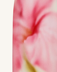 Watercolor Floral Print Strapless Maxi Dress - Yellow