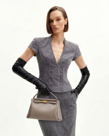 Carmen Top Handle Bag - Apricot