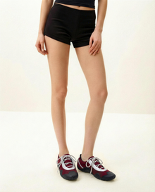 Caitlin Faux Suede Lace-up Ballerina Sneakers - Burgundy & Light Grey