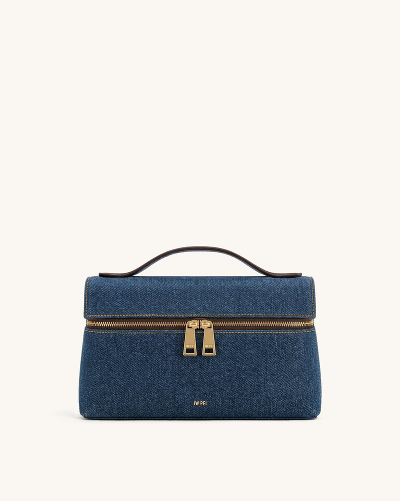 Thea Top Handle Bag - Blue Denim