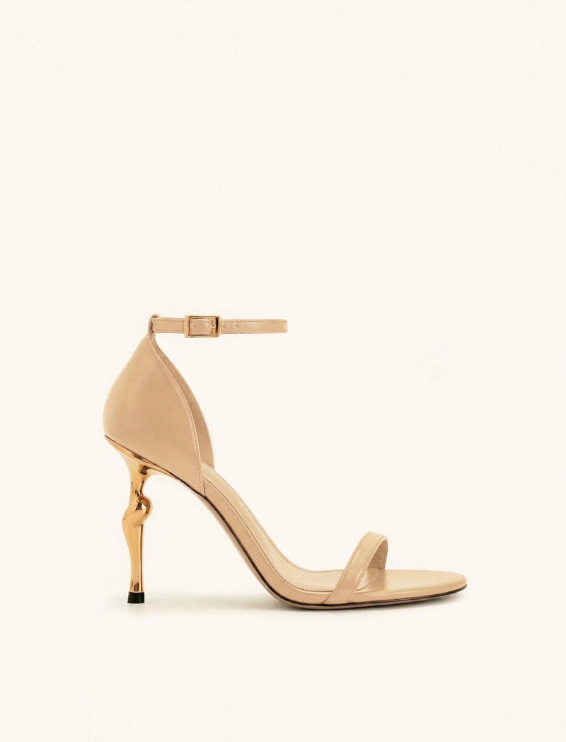 Alivia Ankle Strap Sandals - Khaki