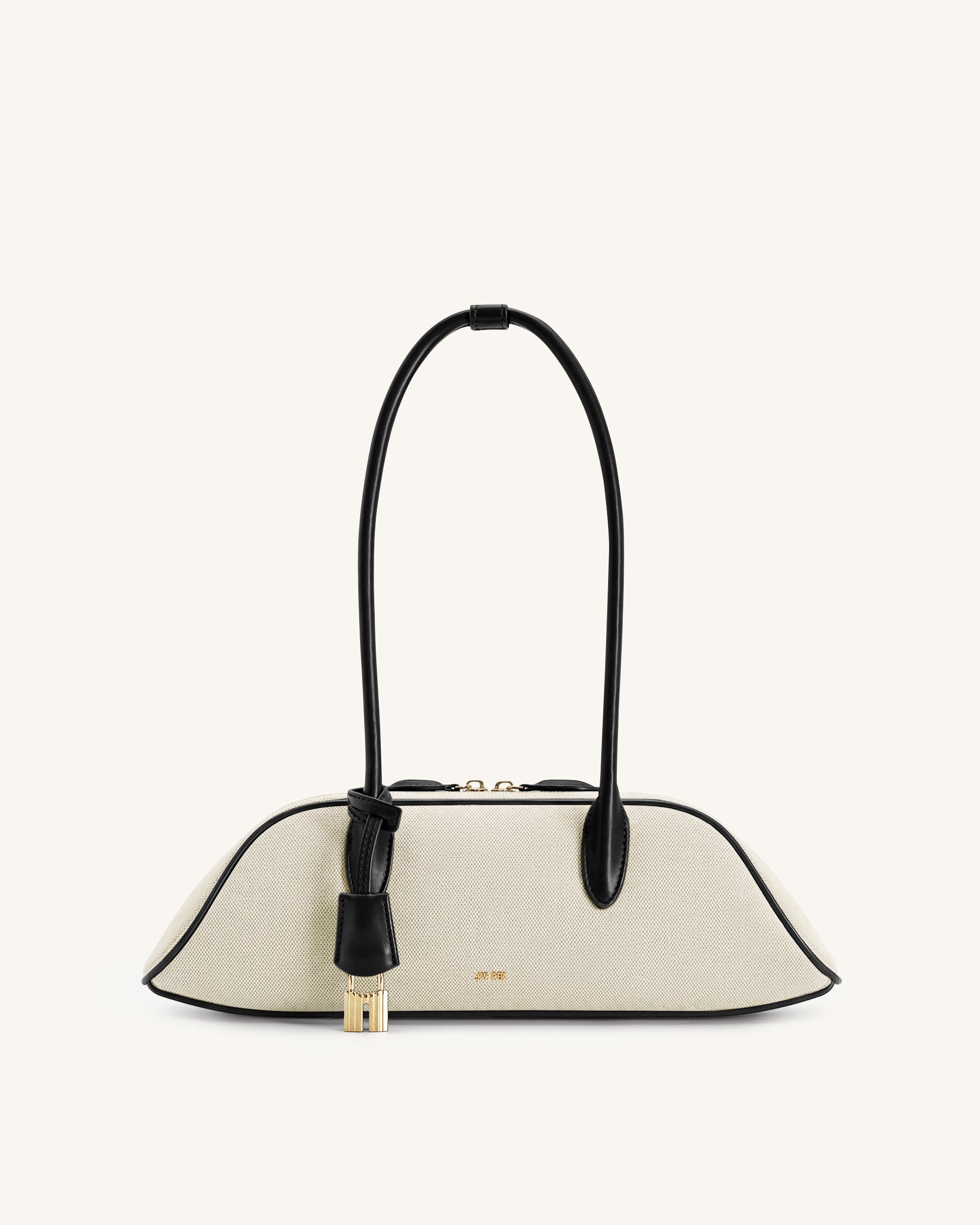 Zora Shoulder Bag - Black Canvas
