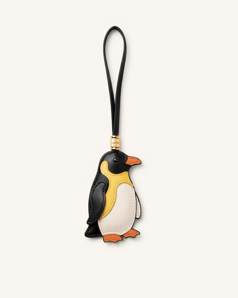 Penguin Bag Charm - Black Multi