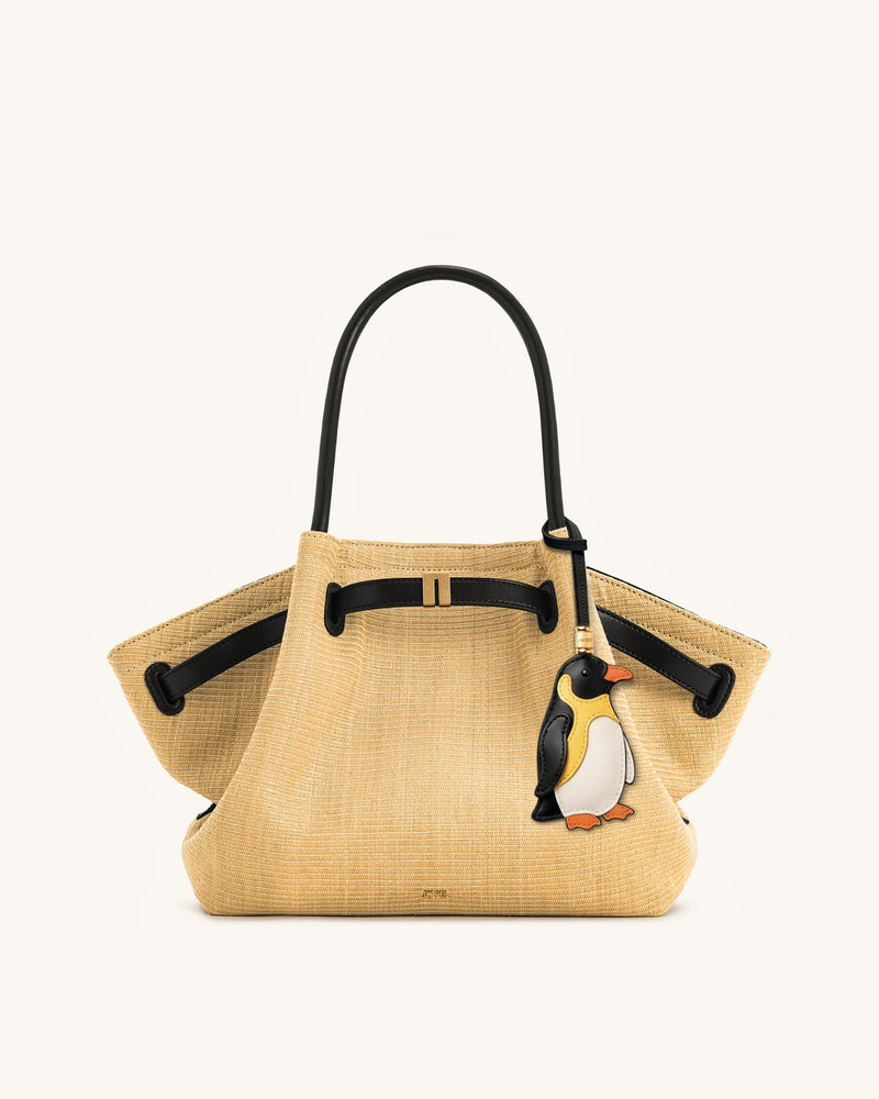 Penguin Bag Charm - Black Multi