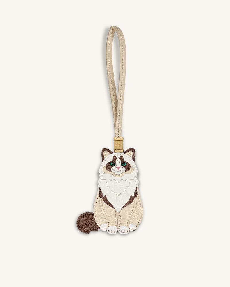 Ragdoll Cat Bag Charm - Beige