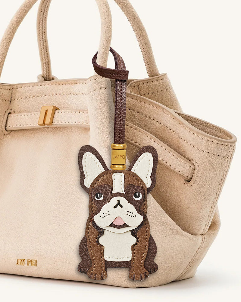 French Bulldog Bag Charm - Brown