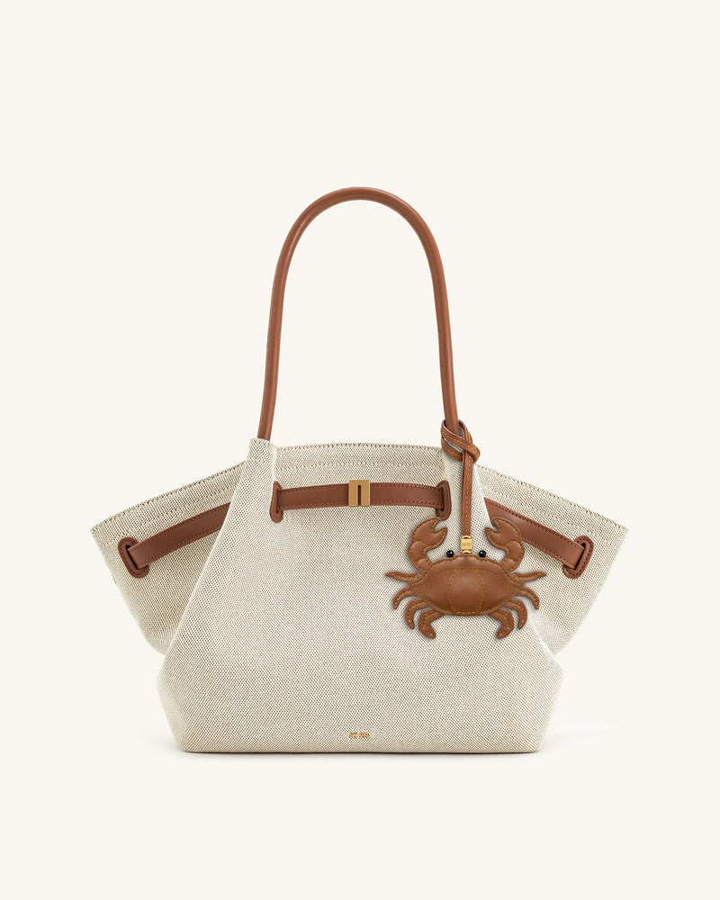 Crab Bag Charm - Brown