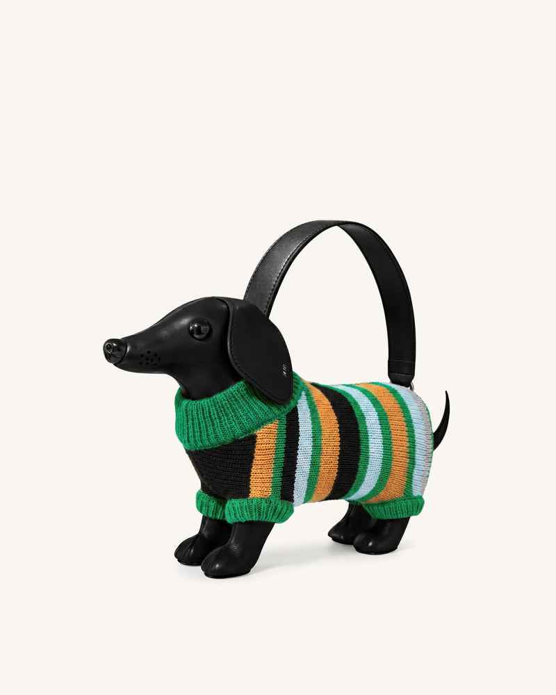 Addison Dachshund Handbag - Black