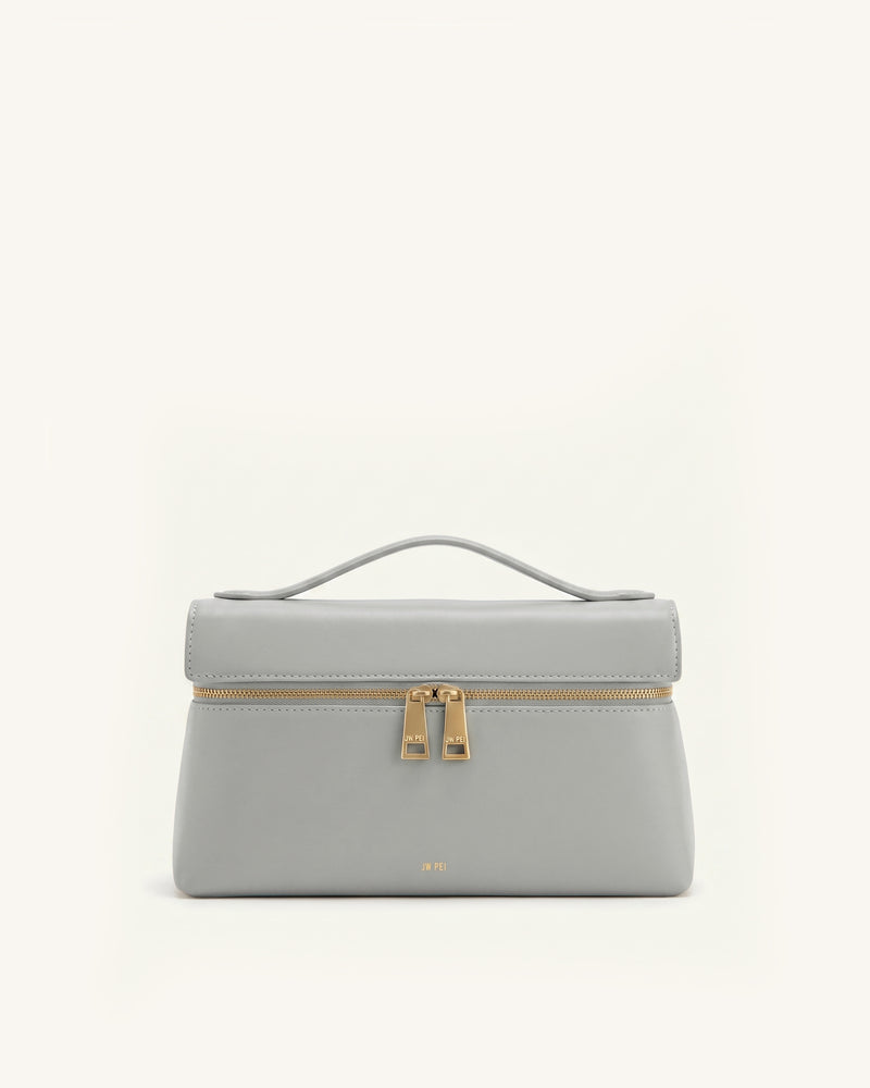 Thea Top Handle Bag - Gray Blue