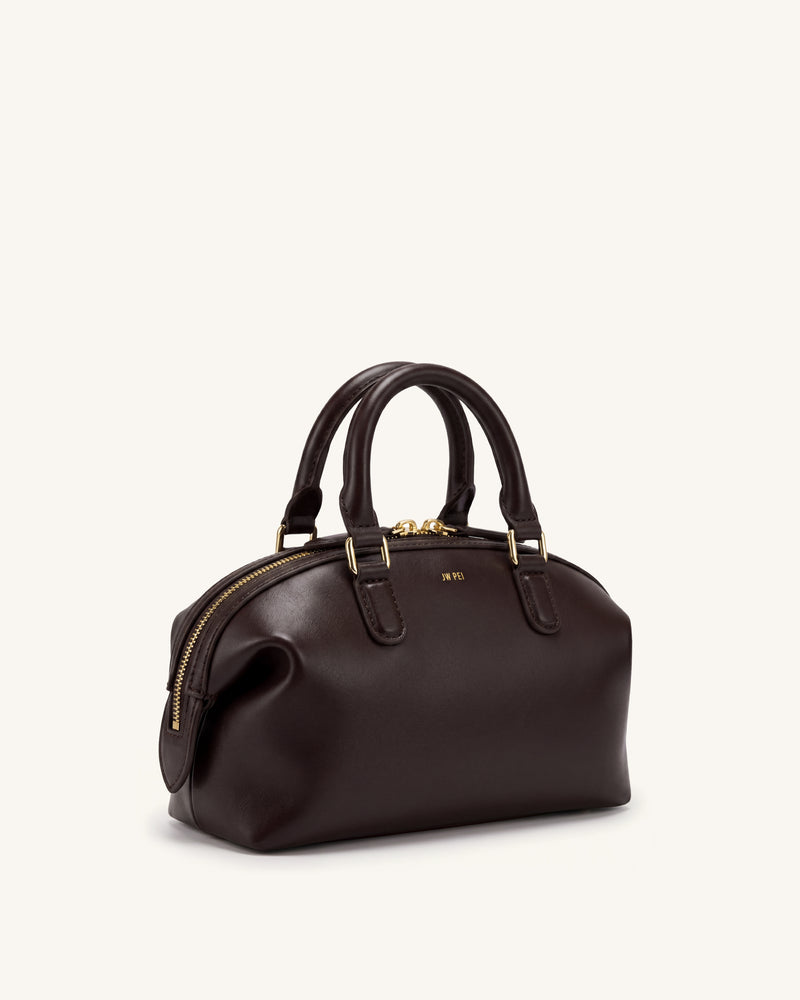 Arlo Top Handle Bag - Dark Brown
