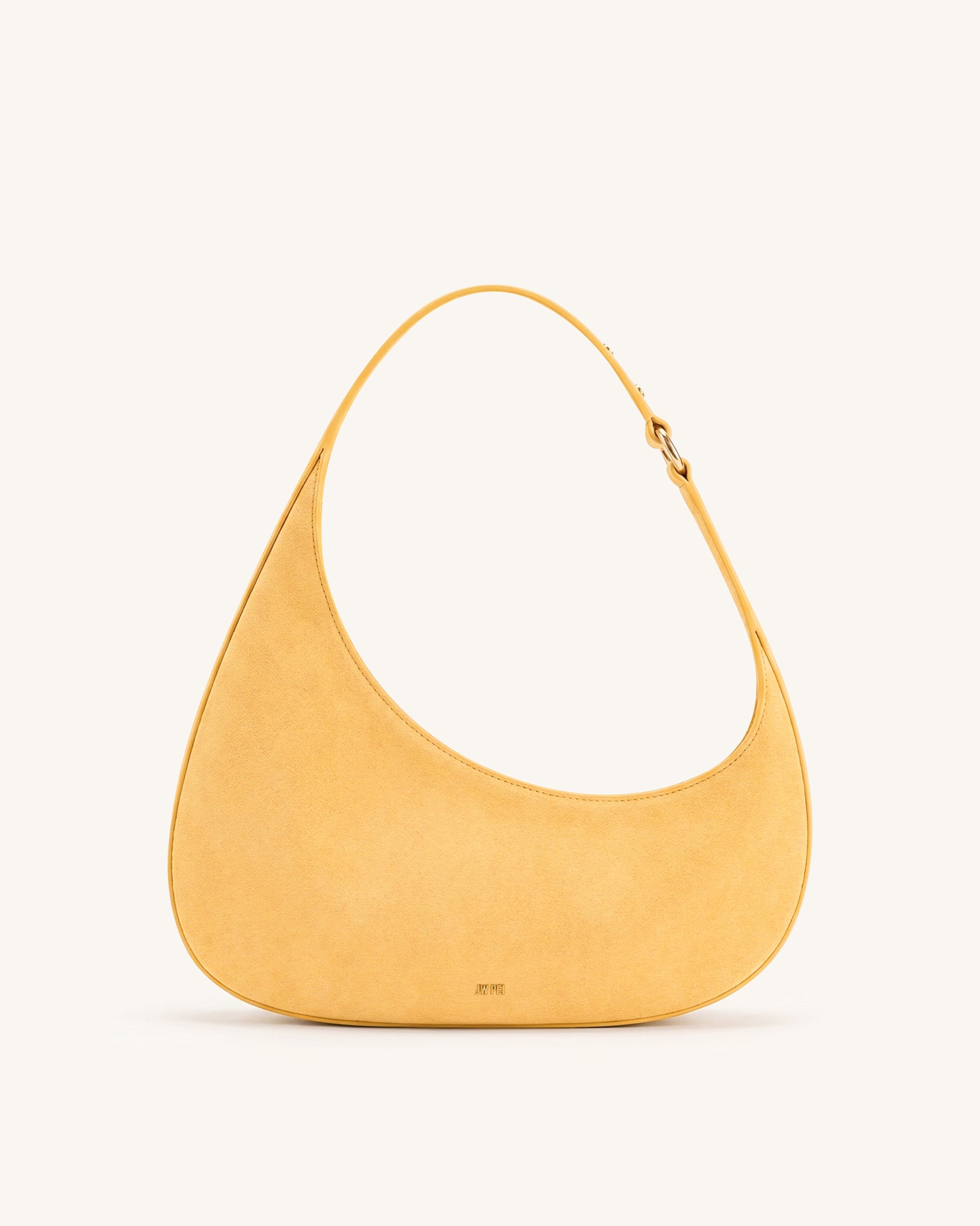 Harlee Faux Suede Shoulder Bag - Yellow