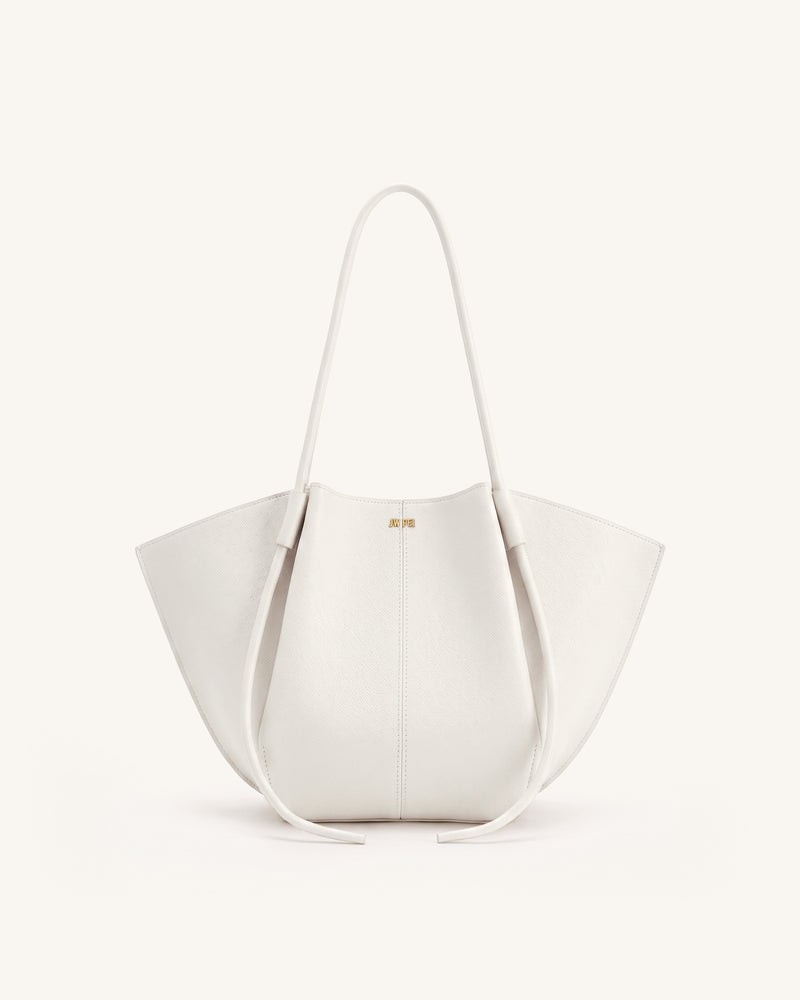 Nala Wide Tote Bag - Oat White