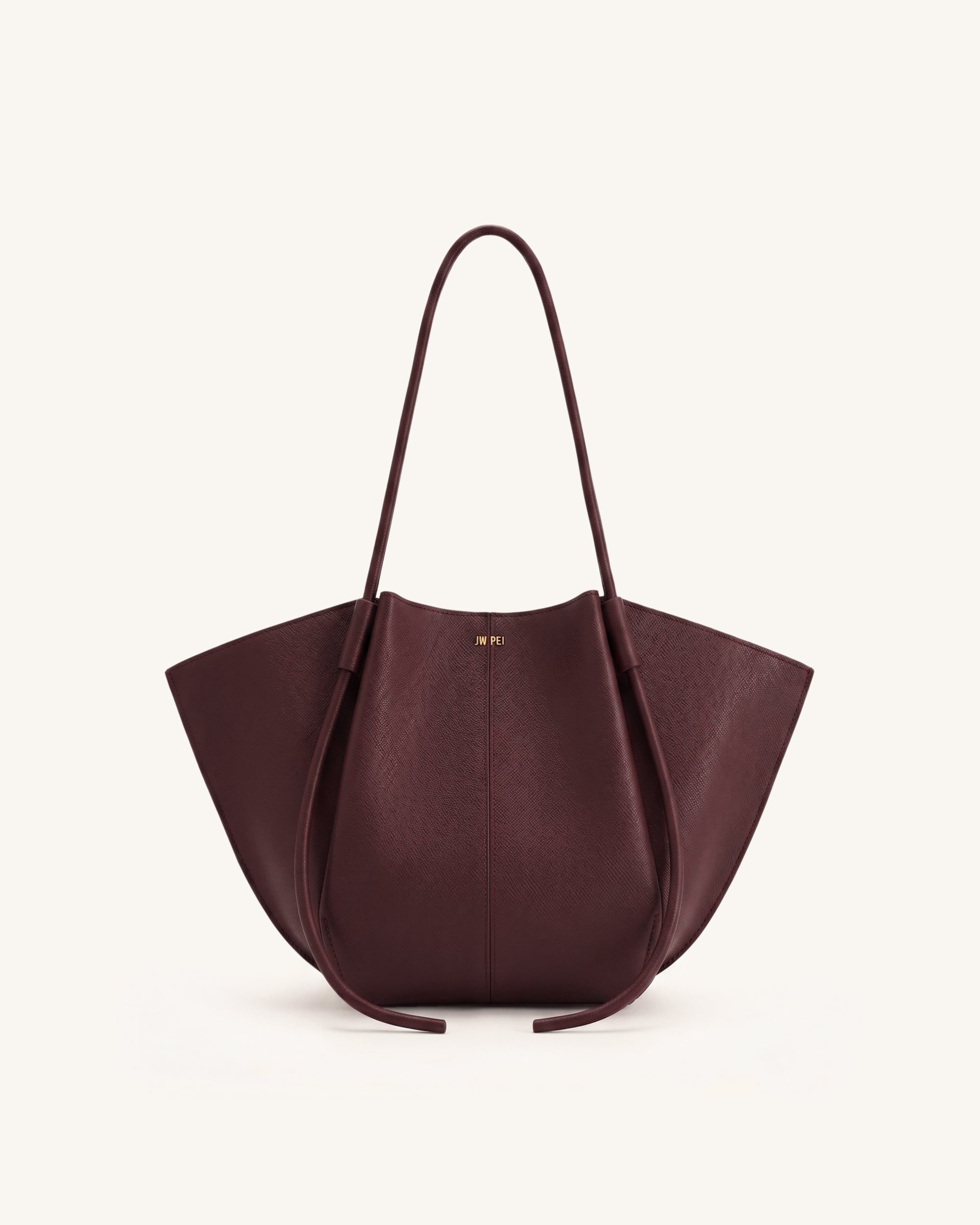 Nala Wide Tote Bag - Deep Burgundy