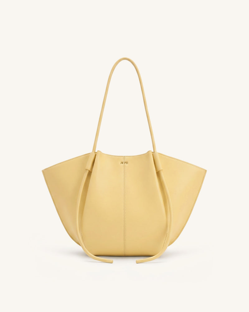 Nala Wide Tote Bag - Light Yellow