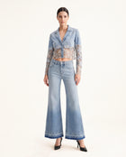 The Prima Donna Denim Blazer - Light Blue
