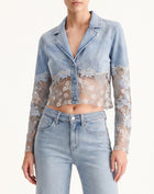 The Prima Donna Denim Blazer - Light Blue