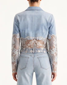 The Prima Donna Denim Blazer - Light Blue